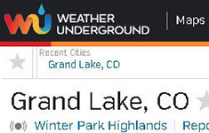 Grand Lake Area Forecast