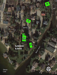 Lemmon Lodge Cabin Map